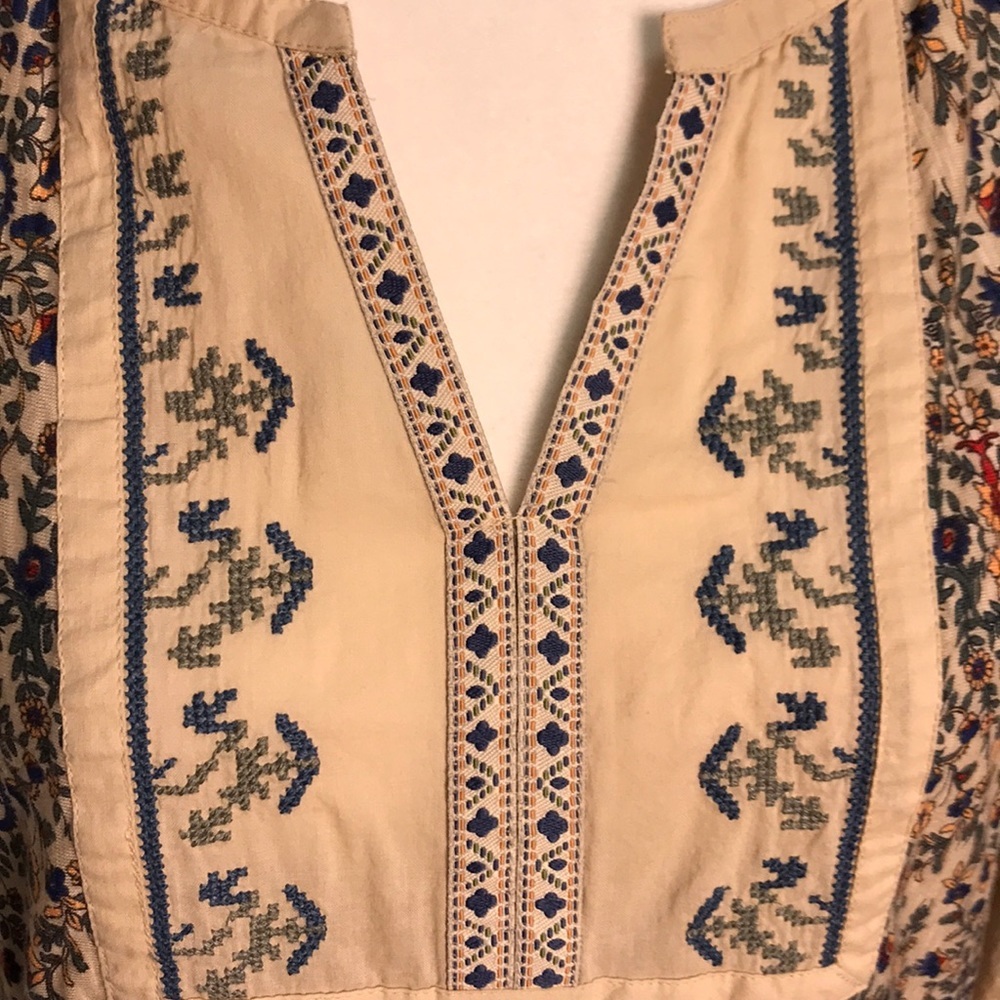 Vintage America embroidered boho peasant top Small - Picture 3 of 6